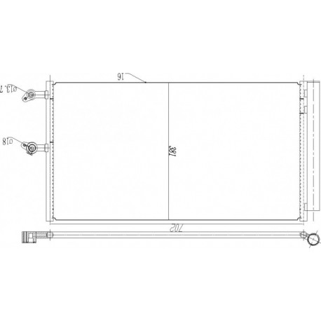LÉGKONDICIONÁLÓ RADIÁTOR VOLVO XC90 14- 31338308