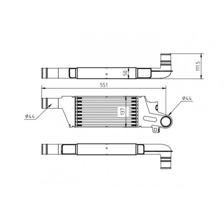 INTERCOOLER CORSA C 1.7DTI 00- 09196705
