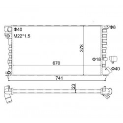 RADIÁTOR XSARA,PEUGEOT 306 97- 1330-23
