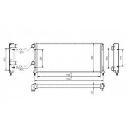 DOBLO 1.9JTD RADIÁTOR 01- 46807378
