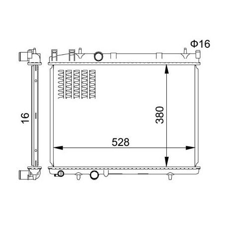 HŰTŐ PEUGEOT 206 1.6HDI 16V 02- 1330.N2
