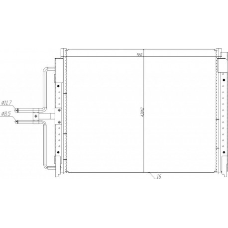 LÉGKONDICIONÁLÓ RADIÁTOR LAGUNA 93-98 7701038227