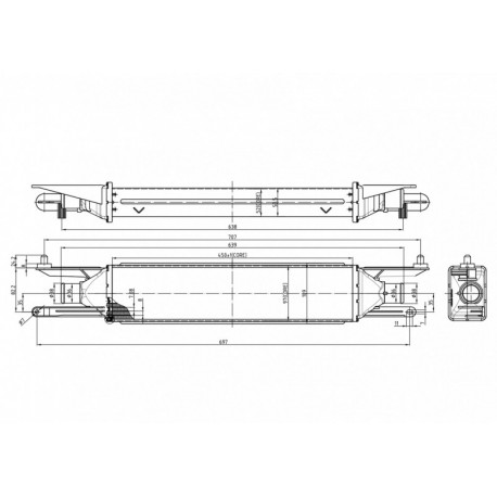 INTERCOOLER PUNTO 1.3D 05- 55700449