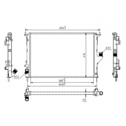 HŰTŐSZEKRÉNY DACIA LOGAN 1.5DCI 05- 214100980R