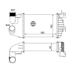 INTERCOOLER ASTRA H 1.7CDTI 05- 13240831