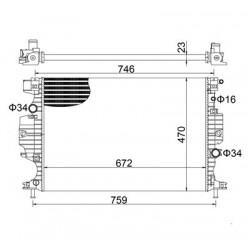 RADIÁTOR FÚZIÓ 1.5 13- 1768469