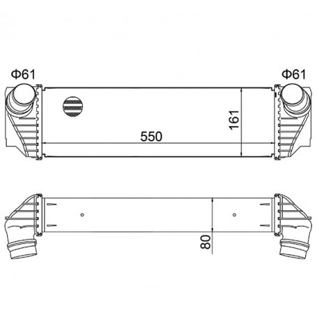 INTERCOOLER BMW 5 F10-F11-F18 10 17517812016