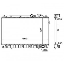 RADIÁTOR ELANTRA,LANTRA 90-95 2531028000