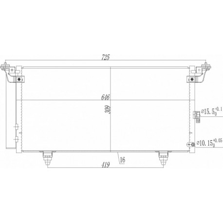 SUBARU LEGACY LÉGKONDICIONÁLÓ RADIÁTOR 09- 73210-AJ000