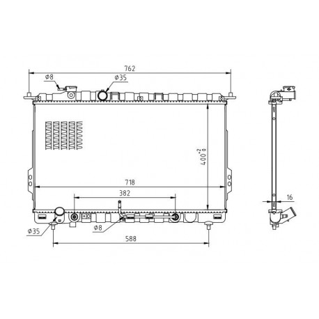 HYUNDAI SONATA 2.0 16V HŰTŐ 98-/AUTO 25310-38050