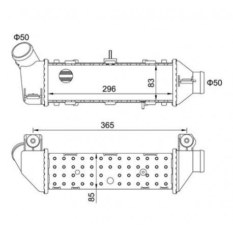 INTERCOOLER CADDY II 1.9 96-04 6K0.145.805