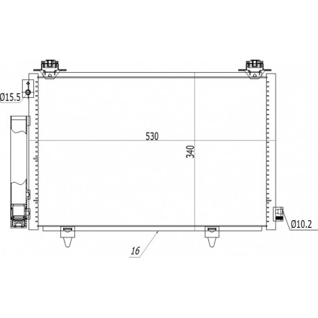LÉGKONDICIONÁLÓ RADIÁTOR YARIS 1.5 01-05 8846052010