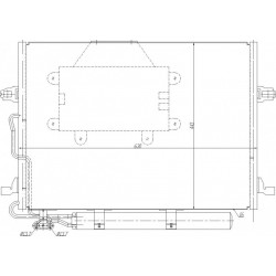 KLÍMA RADIÁTOR DB W211 02- 2115000554