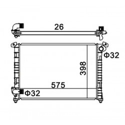 MINI COOPER 1.6I 16V RADIÁTOR 01-06 1475550