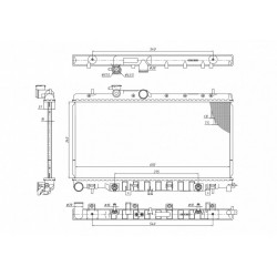 RADIÁTOR SUBARU IMPREZA 1.6I 00- 32007315