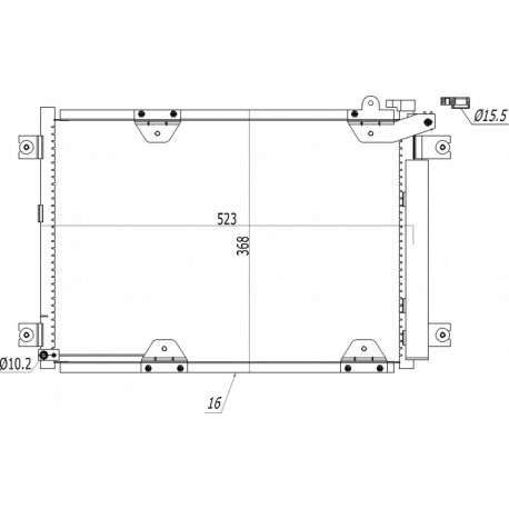 LÉGKONDICIONÁLÓ RADIÁTOR VITARA 2.0HDI 97- 95310-65D10