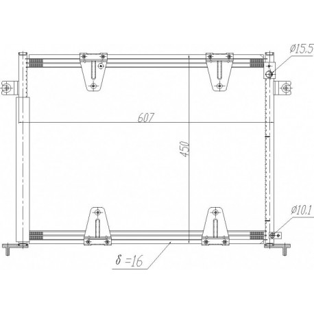 SUZUKI VITARA LÉGKONDICIONÁLÓ RADIÁTOR 01- 95310-54J10