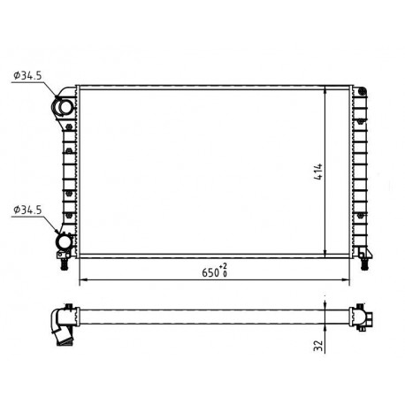 DOBLO 1.9D RADIÁTOR 01- 46749005