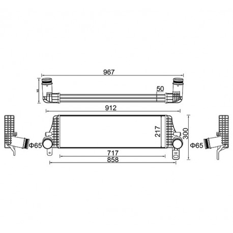 TRANSPORTER 2.0 INTERCOOLER 09- 7E0.145.804A