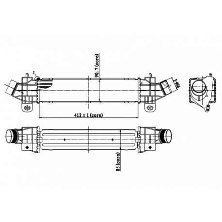 INTERCOOLER MONDEO 2.0TDCI 00- 1124704