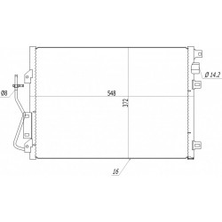 CLIO 99- LÉGKONDICIONÁLÓ RADIÁTOR 7700428082