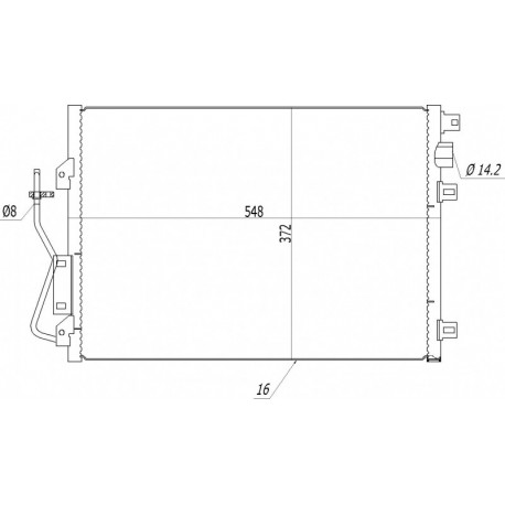 CLIO 99- LÉGKONDICIONÁLÓ RADIÁTOR 7700428082