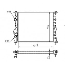 HŰTŐSZEKRÉNY KANGOO 1.2I 99- 2140000QAV