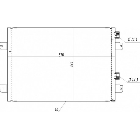 LÉGKONDÍCIONÁLÓ RADIÁTOR MEGANE SCENIC 99-03 8200182361