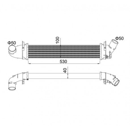 INTERCOOLER LOGAN 1.5DCI 04- 6001548727