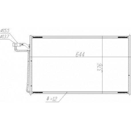 LÉGKONDICIONÁLÓ RADIÁTOR VOLVO C30 D5 06- 3129021