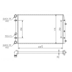 RADIÁTOR POLO/FABIA 1.4I 16V,1.9SDI 01- 5Z0121253A
