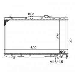 AVENSIS 2.0TD HŰTŐ 97-00 16400-0B030