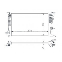 RADIÁTOR MEGANE II 1.5DCI 09- 21410-0002R