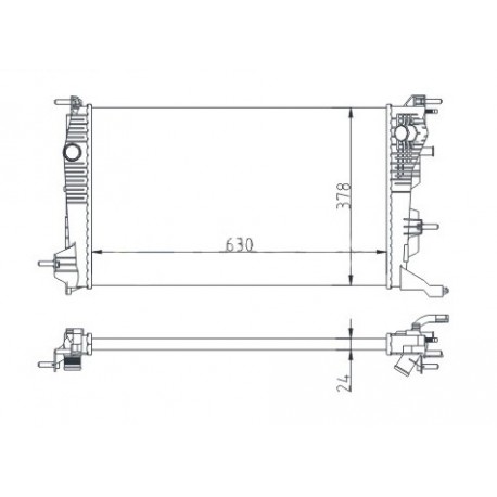RADIÁTOR MEGANE II 1.5DCI 09- 21410-0002R