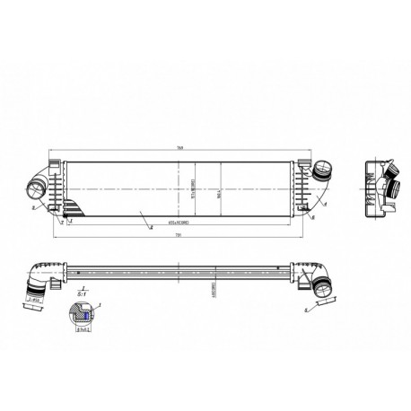 INTERCOOLER MAZDA 3 03- Y601-13-550A