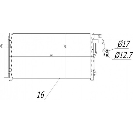 LÉGKONDICIONÁLÓ RADIÁTOR AKCENTUS 1.4 05- 97606-1E000