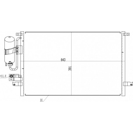 EPICA LÉGKONDICIONÁLÓ RADIÁTOR 1.8-2.5 06- 96471946