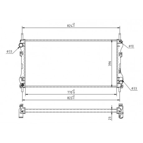 RADIÁTOR TRANZIT 2.0 TD 08/00-12/00 1671800