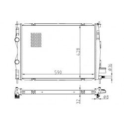 RADIÁTOR NISSAN QASHQAI 1.5DCI 07- 21400-JD50B