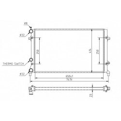 RADIÁTOR JETTA 2.0FSI 10- 5C0121251D