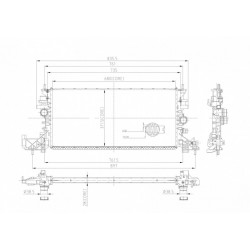 RADIÁTOR OPEL ASTRA K 15- 13453906
