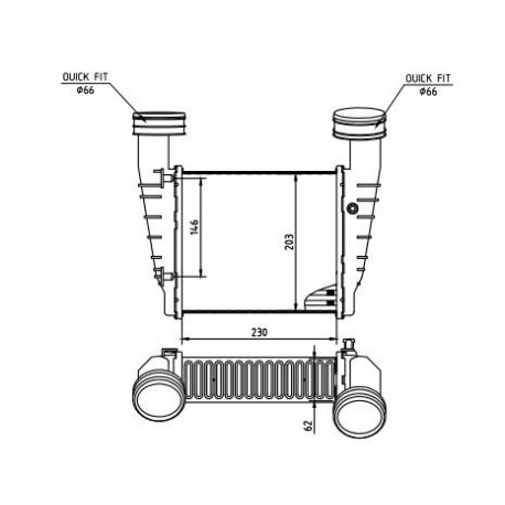 INTERCOOLER PASSAT 1.9TDI 00- 3B0.145.805D