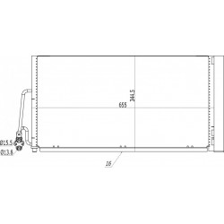 LÉGKONDICIONÁLÓ RADIÁTOR COOPER 1.6TDI 06- 6.941.084