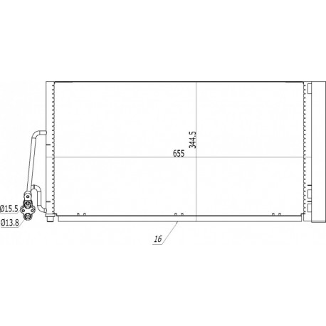 LÉGKONDICIONÁLÓ RADIÁTOR COOPER 1.6TDI 06- 6.941.084