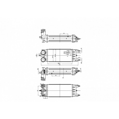 INTERCOOLER CITROEN C5 1.6 08- 08- 0384.P5