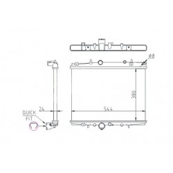 HŰTŐ PEUGEOT 406 2.0HDI 99- 1330.68