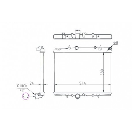 HŰTŐ PEUGEOT 406 2.0HDI 99- 1330.68