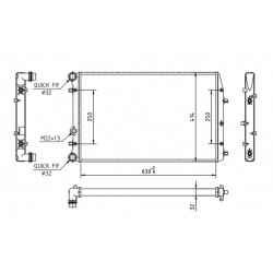CORDOBA IV 1.9TDI RADIÁTOR 02- 6LL.121.253