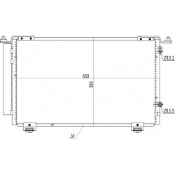AVENSIS 2.0 KLÍMABERENDEZÉS RADIÁTOR 03- 88450-05120