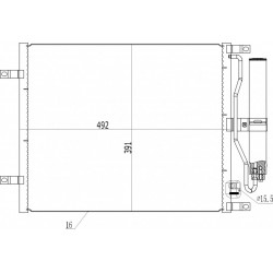 LÉGKONDICIONÁLÓ RADIÁTOR MICRA 1.5DCI 02- 92100-AY600